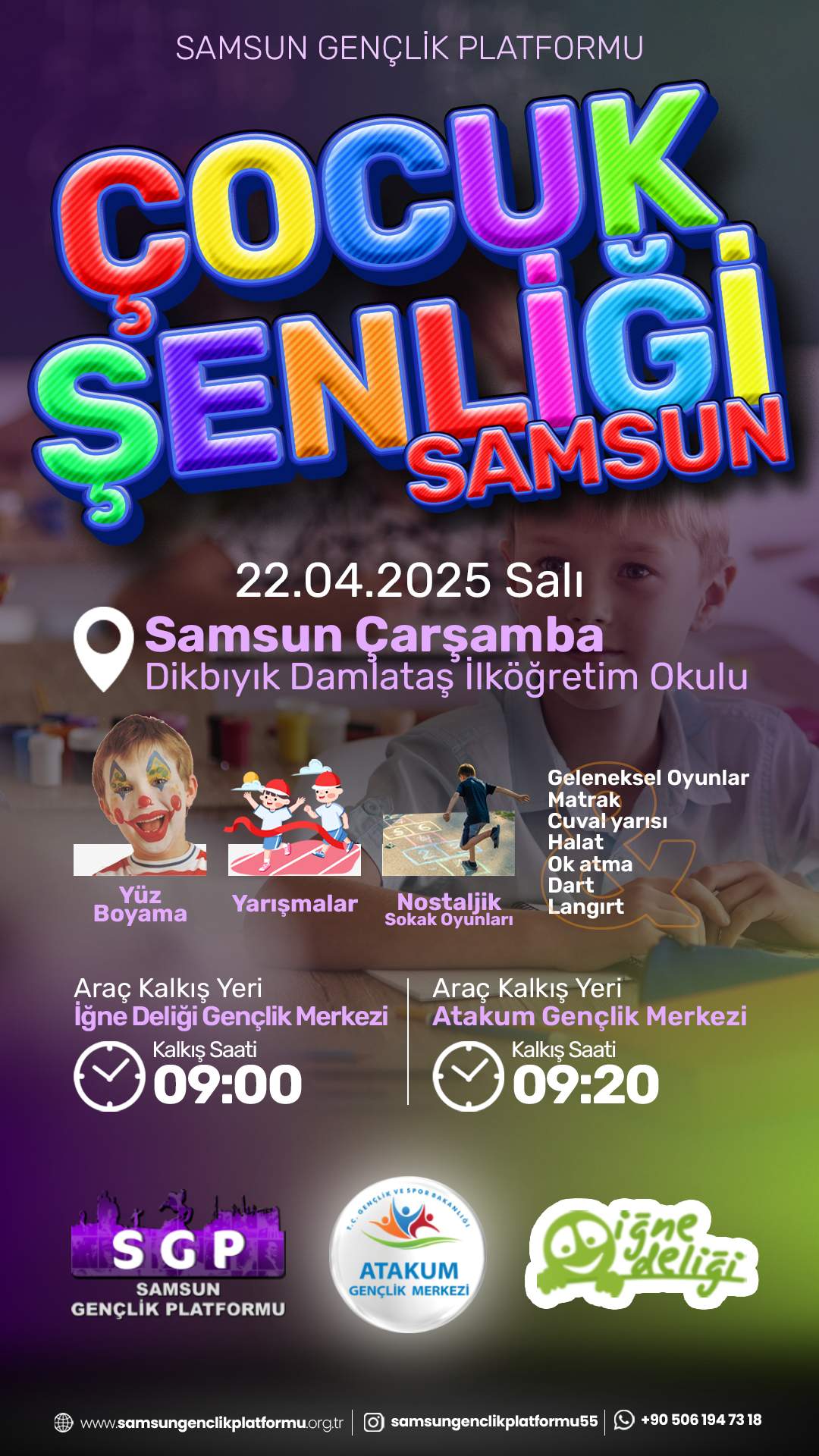 Samsun'da Çocuk Şenliği Başlıyor!