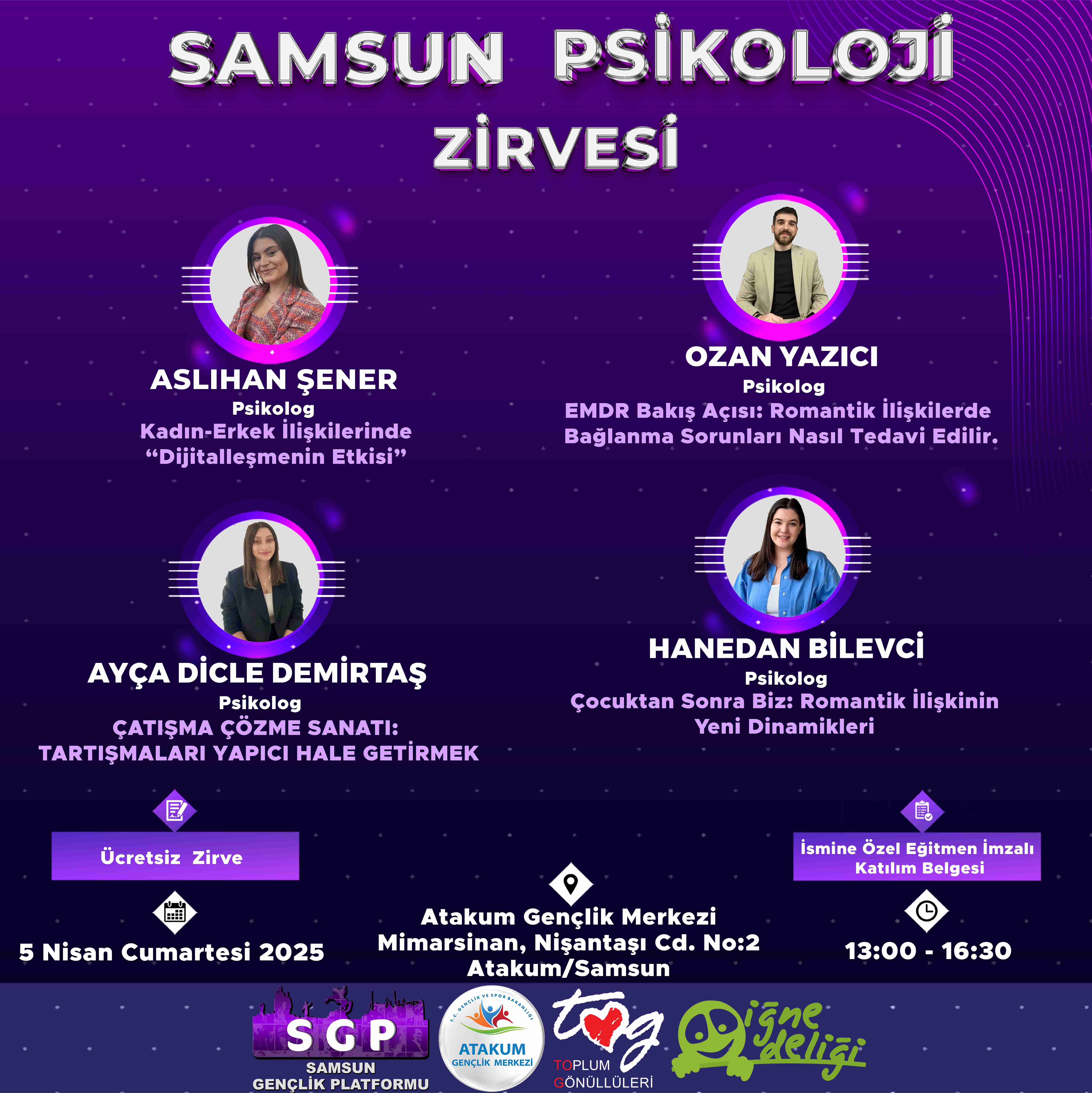 Samsun Psikoloji Zirvesi 2025 – Kadın - Erkek İlişkileri