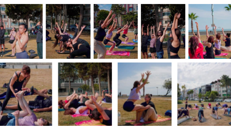 Atakum Sahilde Yoga Etkinliği Gerçekleşti